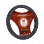 Оплетка на руль Autoprofi AP-1070 BK/BK (M) M 37—39 см кожа черный